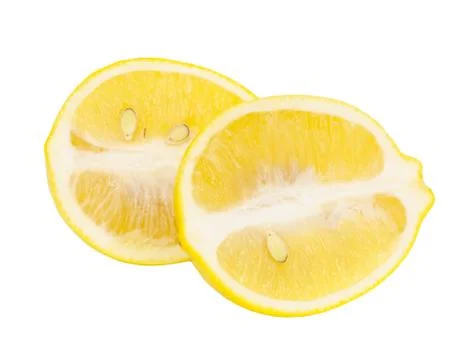 Lemon on a white background Stock Photos