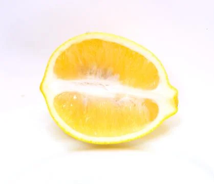 Lemon on a white background Stock Photos