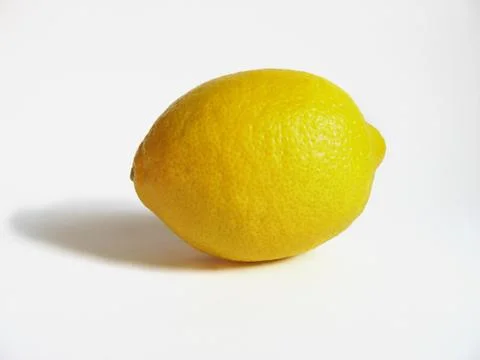 Lemon on white background Stock Photos