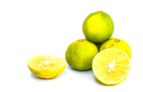 Lemon on white background Foto stock