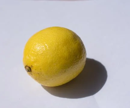 Lemon on a white background Stock Photos
