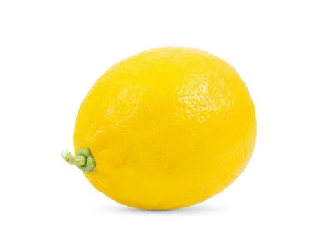 Lemon on white background Stock Photos