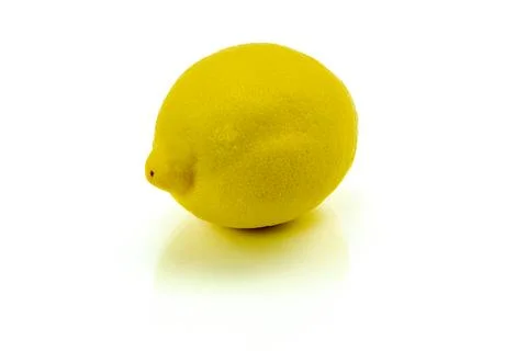 Lemon on a white background Stock Photos