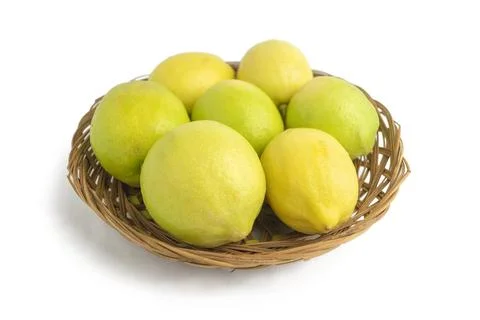 Lemon on white background Stock Photos