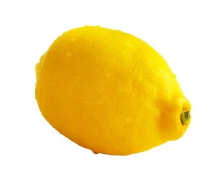 Lemon on white Stock Photos