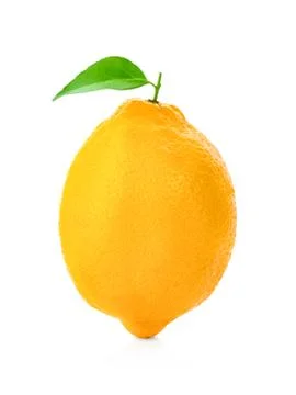 Lemon on white Stock Photos