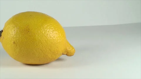 Lemon On A White Surface, Fruit, Dessert, Delicious, Bio, Organic, Pan Stock Footage 40616894