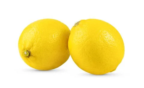 Lemon on white table Stock Photos