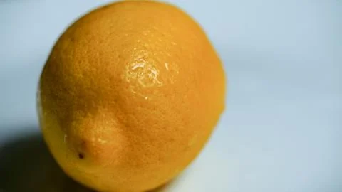 Lemon whole single macro Stock Photos