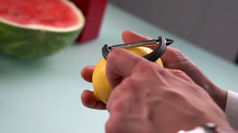 Lemon zest in slow motion Stock-Footage 49030838