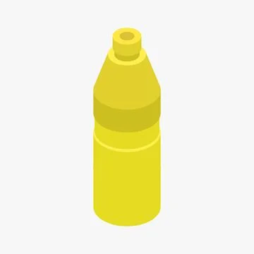 Lemonade bottle isometric illustrated Stock Illustration
