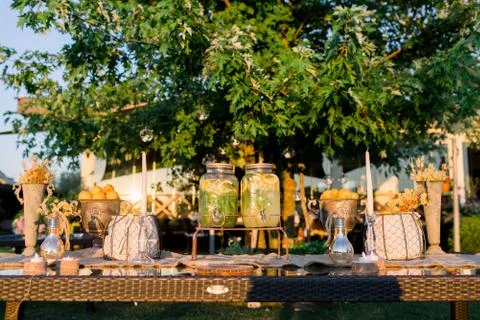 Lemonade buffet. Stock Photos