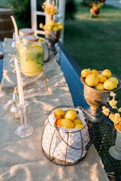 Lemonade buffet. Stock Photos