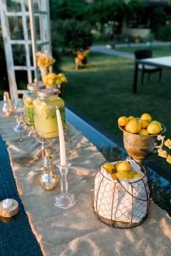 Lemonade buffet. Stock Photos