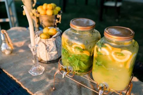 Lemonade buffet. Stock Photos