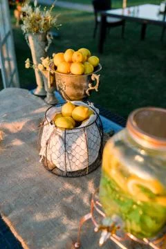 Lemonade buffet. Stock Photos
