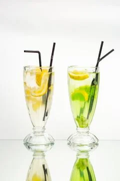 Lemonade coctail drink Stock Photos