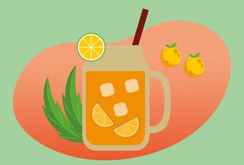 Lemonade Concept Illustration Vector Style Illustration Stock Illustration