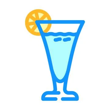 Lemonade drink color icon vector illustration Stock Illustration