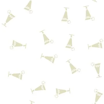 Lemonade drink glyph vector seamless pattern Illustrazione stock