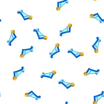 Lemonade drink isometric icon seamless pattern Illustrazione stock