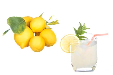 Lemonade glass Foto stock