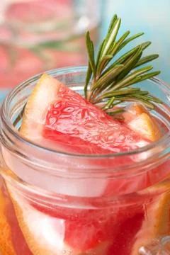 Lemonade with grapefruit Stock Photos