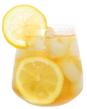 Lemonade with ice cubes Foto stock