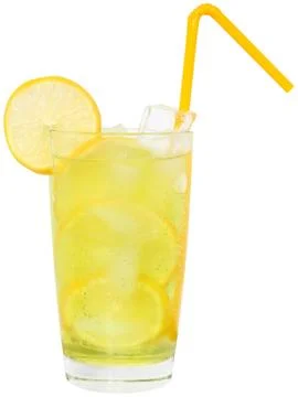 Lemonade with ice cubes Stock-Fotos