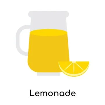 Lemonade icon isolated on white background Illustrazione stock gratuita