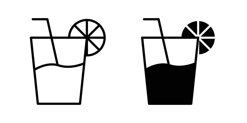 Lemonade icon vector design illustrations Stock Illustration