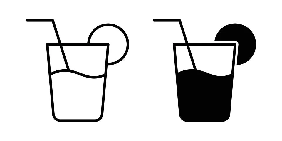 Lemonade icon vector, illustration icon set Stock Illustration