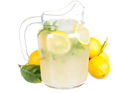 Lemonade jug Stock Photos