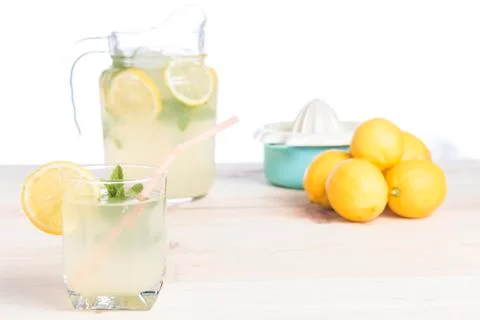 Lemonade just squeeze Stock Photos
