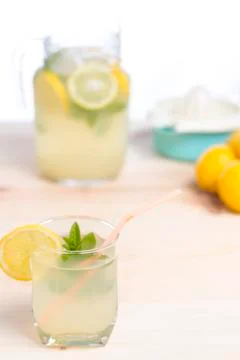 Lemonade just squeeze Stock Photos