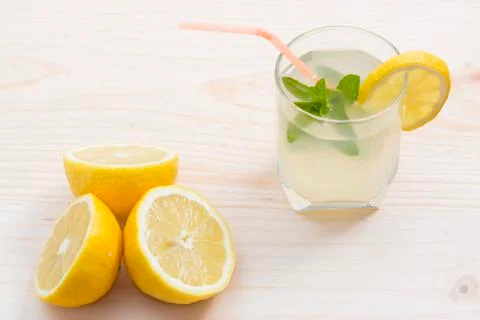Lemonade just squeeze Stock Photos