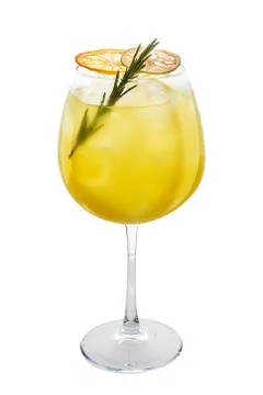 Lemonade lemon on white background Stock Photos