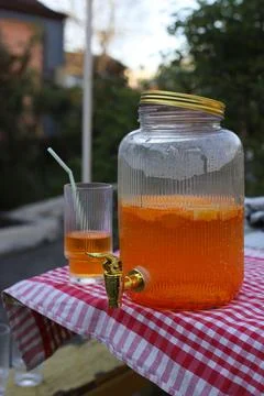 Lemonade picnic Stock Photos