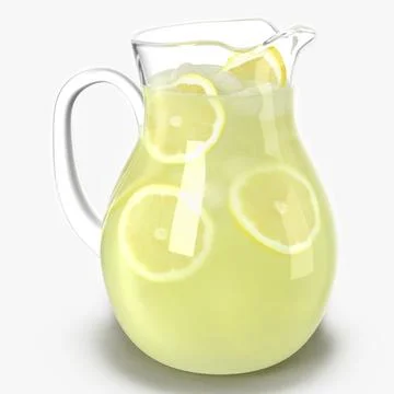 Lemonade Pitcher 3D Model