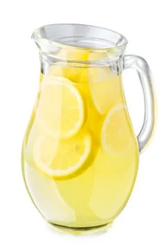 Lemonade pitcher Stock Photos