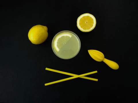 Lemonade preparation Stock Photos