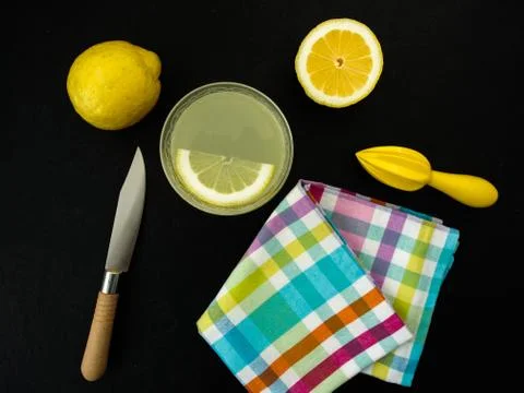 Lemonade preparation Foto stock
