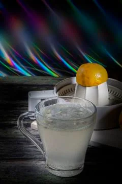 Lemonade Preparing in Bar Stock Photos