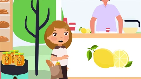 The Lemonade Seller Stock Footage 281653700