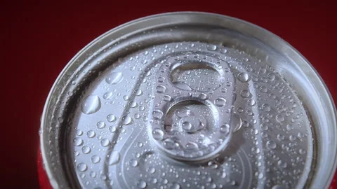 Lemonade soft drink can no sugar. Close up and light rotate 360. Can used on Stock Footage 263187050