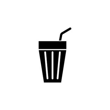 Lemonade solid icon, food drink elements 스톡 일러스트