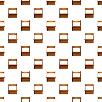 Lemonade stand market stall pattern background Stock Illustration