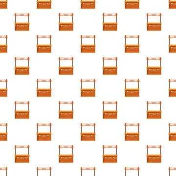 Lemonade stand repeating pattern for summer events Stock Illustration