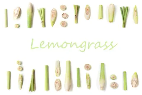 Lemongrass with copy space Stock Photos