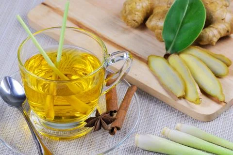 Lemongrass tea Stock Photos